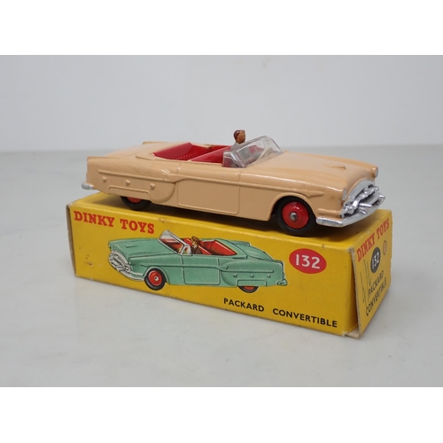 206 - A boxed Dinky Toys No.132 tan Packard Convertible