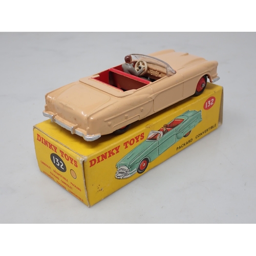 206 - A boxed Dinky Toys No.132 tan Packard Convertible