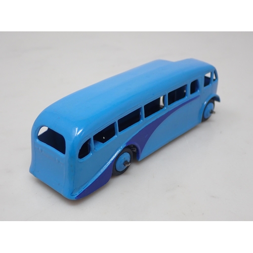 21 - Dinky Toys 29e Single Deck Bus, blue with blue hubs, mint
A superb example in mint condition ideal f... 