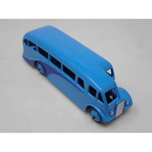 21 - Dinky Toys 29e Single Deck Bus, blue with blue hubs, mint
A superb example in mint condition ideal f... 