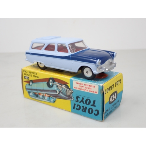 213 - A boxed Corgi Toys No.424 Ford Zephyr Estate Car