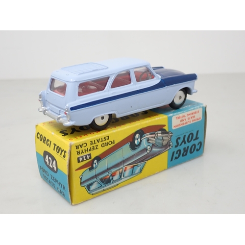 213 - A boxed Corgi Toys No.424 Ford Zephyr Estate Car