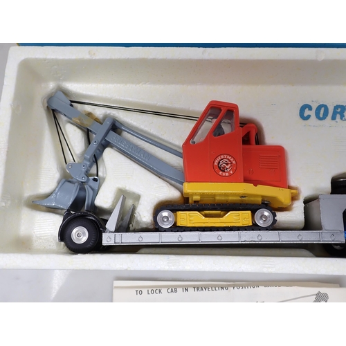 215 - A boxed Corgi Toys Gift Set No.27 Machinery Carrier with Bedford Tractor Unit and Priestman 'Cub' Sh... 