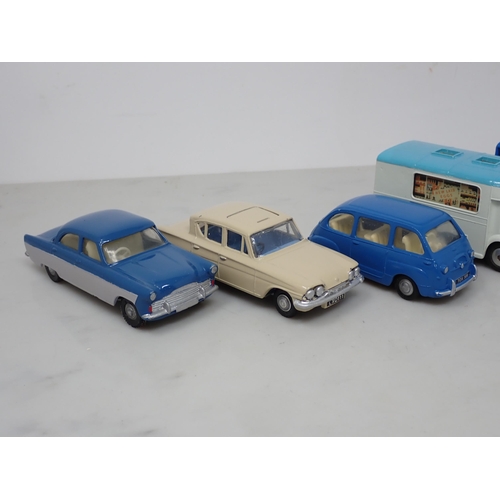 236 - Three repainted Triang Spot-on Models including Ford Zodiac, Consul Classic and Fiat Multipla, three... 