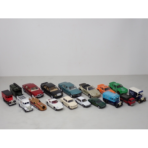 236 - Three repainted Triang Spot-on Models including Ford Zodiac, Consul Classic and Fiat Multipla, three... 