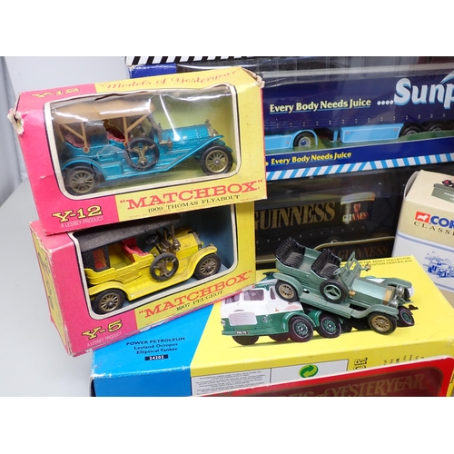 252 - A box of Matchbox Models of Yesteryear, Corgi Classics and other diecast Vehicles