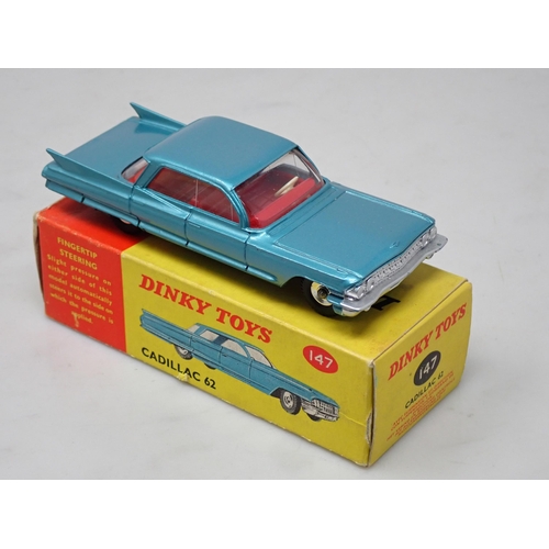 258 - A boxed Dinky Toys No.147 Cadillac 62 with red interior