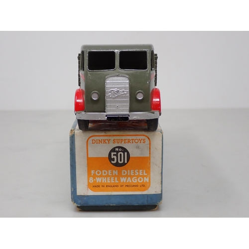 262 - A boxed Dinky Toys No.501 grey and red Foden 8-wheel Wagon