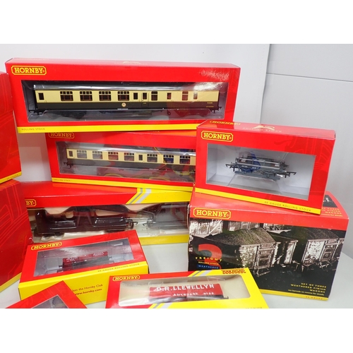 278 - Three boxed Sets of Hornby 00 gauge Rolling Stock including B.R. Vent Van Pack, B.R. 5 plank Open Wa... 