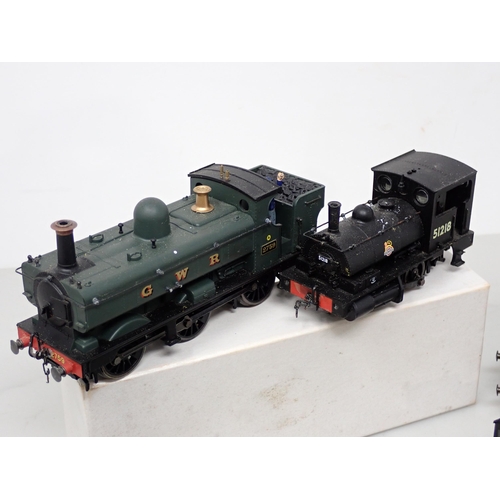 281 - Seven unboxed 00 gauge Tank Locomotives including Hornby Prairie Tank, G.W.R. Pannier Tanks and a Ho... 