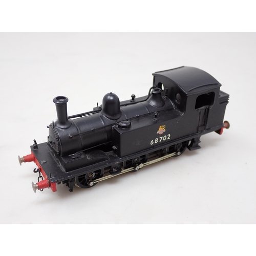 289 - A boxed kit built 00 gauge Nu-Cast B.R. early crest J72 0-6-0T No.68702 fitted with flywheel motor