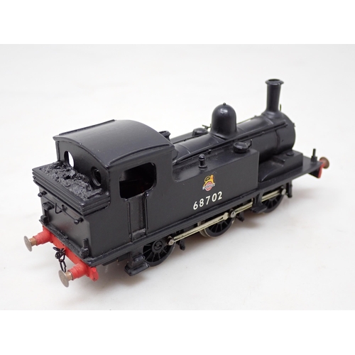 289 - A boxed kit built 00 gauge Nu-Cast B.R. early crest J72 0-6-0T No.68702 fitted with flywheel motor