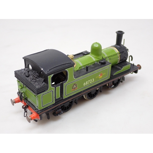 291 - A kit built 00 gauge B.R. late crest J72 0-6-0T No.68702 with compensated chassis with flywheel moto... 