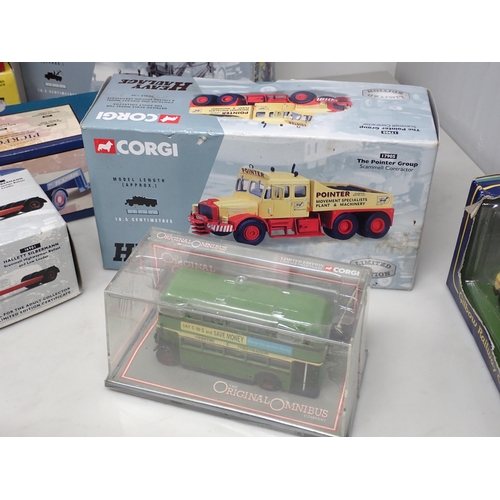 310 - ***WITHDRAWN***A box of boxed Corgi Heavy Haulage and other diecast Models