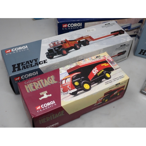 310 - ***WITHDRAWN***A box of boxed Corgi Heavy Haulage and other diecast Models