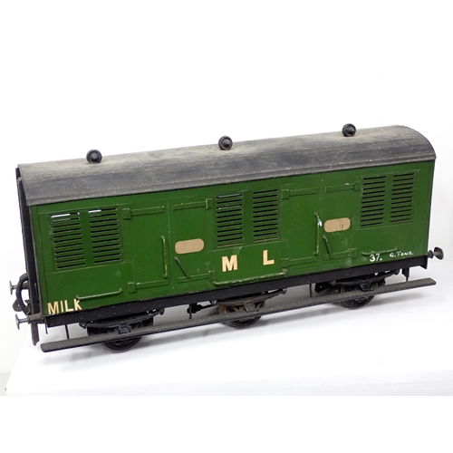 314 - Twelve scratch built 0 gauge Goods Vans and Bolster Wagons