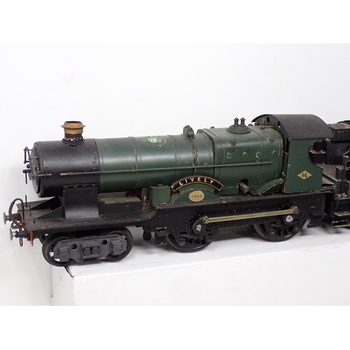 317 - Three scratch built 0 gauge clockwork Locomotives including 4-6-2, 4-6-0 'Mammoth' and 4-4-0