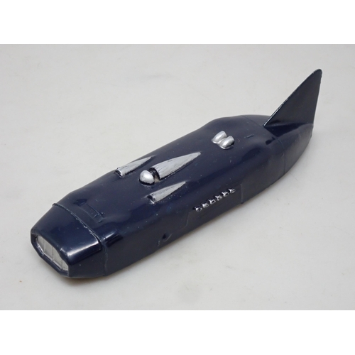 342 - A Dinky Toys No.222/23s Streamlined Racing Car Trade Box containing one dark blue model