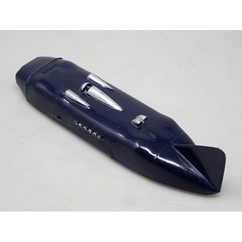 342 - A Dinky Toys No.222/23s Streamlined Racing Car Trade Box containing one dark blue model