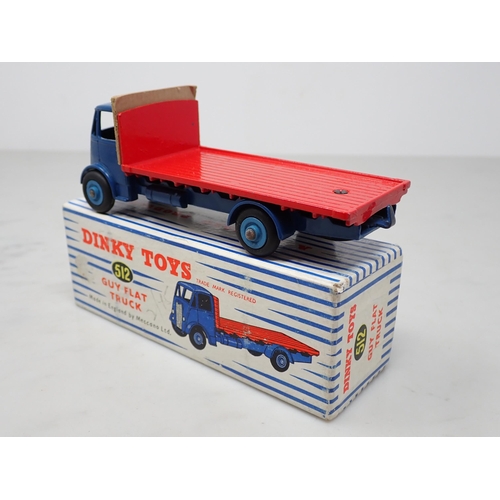 344 - A boxed Dinky Toys No.512 blue and red Guy Flat Truck