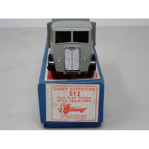 345 - A boxed Dinky Toys No.513 black and grey Guy Flat Truck