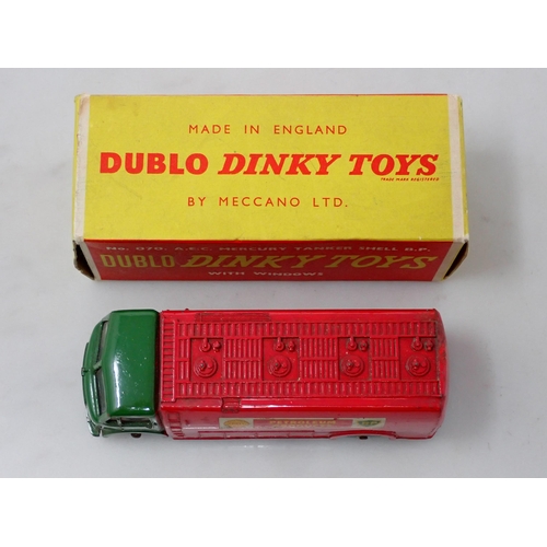 346 - A boxed Dublo Dinky Toys No.070 Mercury Shell Tanker