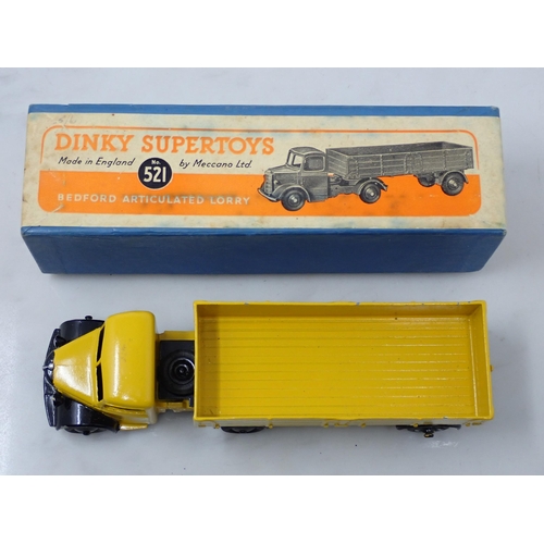 348 - A boxed Dinky Toys No.521 yellow Bedford Articulated Lorry