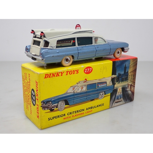 351 - A boxed Dinky Toys No.277 Superior Criterion Ambulance with packing and instruction