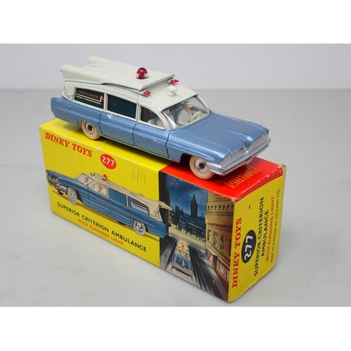 351 - A boxed Dinky Toys No.277 Superior Criterion Ambulance with packing and instruction