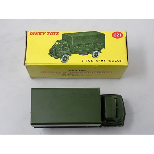 372 - A boxed Dinky Toys No.621 3-ton Army Wagon