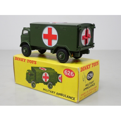 374 - A boxed Dinky Toys No.626 late production Military Ambulance with windows