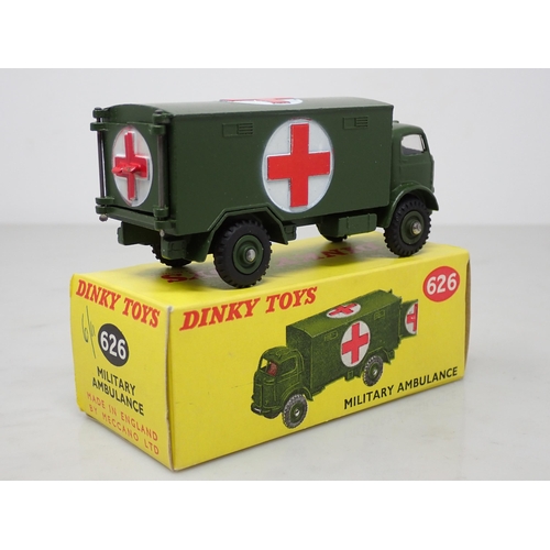 374 - A boxed Dinky Toys No.626 late production Military Ambulance with windows