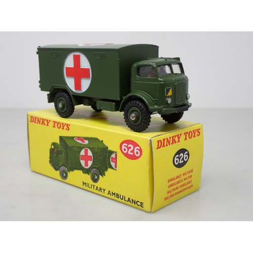 374 - A boxed Dinky Toys No.626 late production Military Ambulance with windows