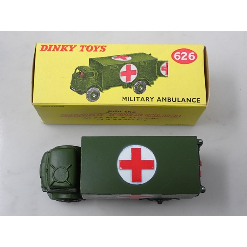 374 - A boxed Dinky Toys No.626 late production Military Ambulance with windows