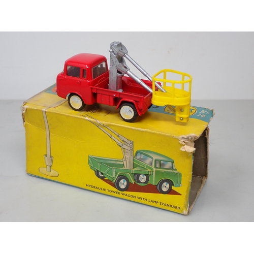 386 - A boxed Dinky Toys No.439 Ford D800 Snow Ploght, a Dinky Toys No.561 Blaw Knox Bulldozer, a Corgi To... 