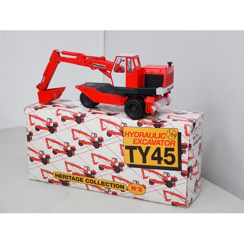 389 - A boxed Gescha 2-R Packmaster, a boxed Poclain TY-45 Hydraulic Excavator, a Peter Dellisen Recovery ... 