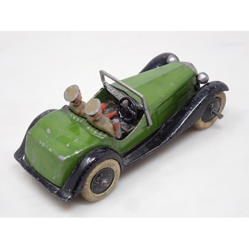 407 - A Britains No.1448 Army Staff Car, green with black wings