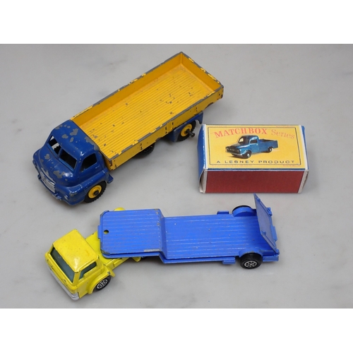 409 - A Tray of unboxed, play worn Dinky and Corgi Toys including Observation Coach, Big Bedford Lorry, Gu... 