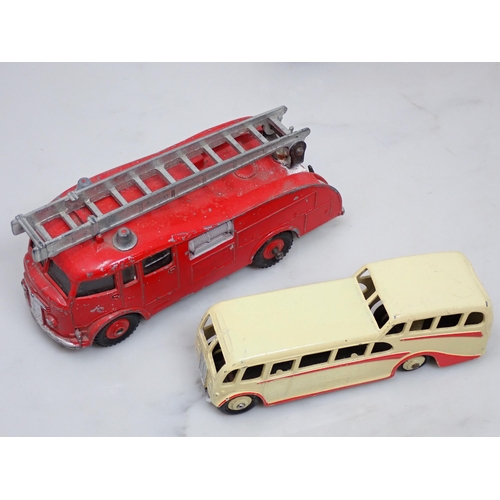 409 - A Tray of unboxed, play worn Dinky and Corgi Toys including Observation Coach, Big Bedford Lorry, Gu... 