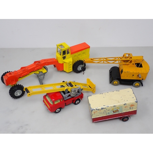 409 - A Tray of unboxed, play worn Dinky and Corgi Toys including Observation Coach, Big Bedford Lorry, Gu... 