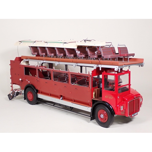 419 - A part built large scale metal Model of a Routemaster double decker Bus