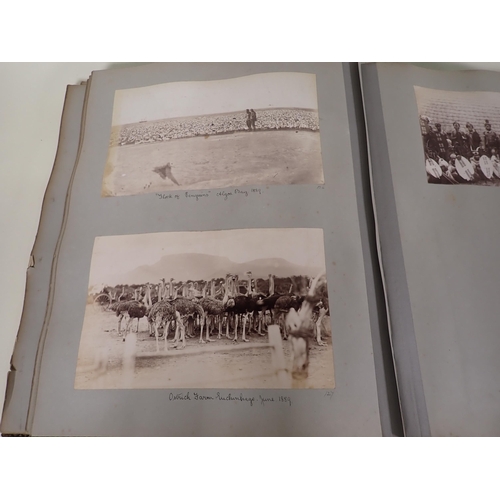 503 - A Victorian Photograph Album with views of London Bridge, other London landmarks, York, Scarborough,... 