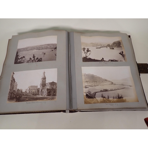 503 - A Victorian Photograph Album with views of London Bridge, other London landmarks, York, Scarborough,... 