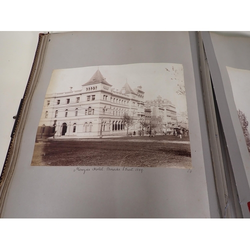 503 - A Victorian Photograph Album with views of London Bridge, other London landmarks, York, Scarborough,... 