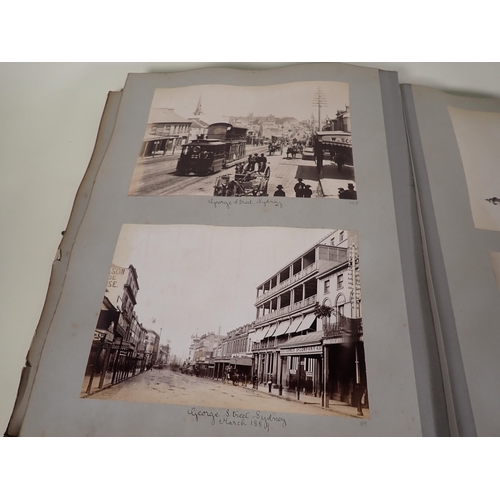 503 - A Victorian Photograph Album with views of London Bridge, other London landmarks, York, Scarborough,... 