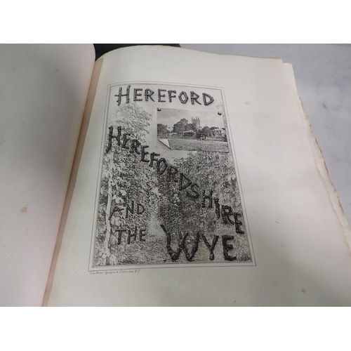 508 - CHAPMAN D.R., Hereford, Herefordshire and The Wye, illustrated Alfred Watkins, pub Jakeman and Carve... 