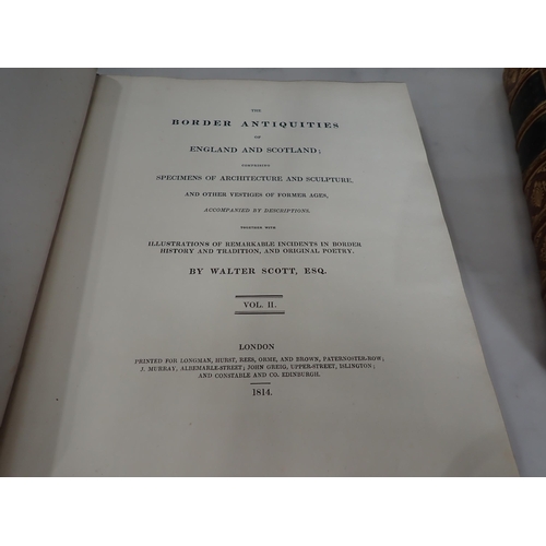 518 - SCOTT Walter, The Border Antiquities of England and Scotland, pub London 1814, Vol II only, HUTCHINS... 