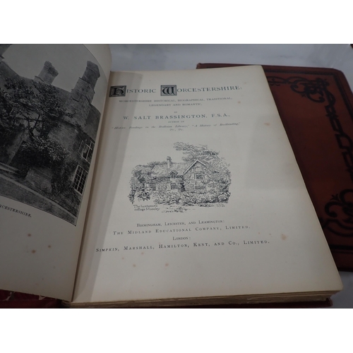 519 - BRASSINGTON W. Salt, Historic Worcestershire, illustrated, The Victoria History of the Counties of E... 