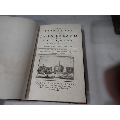 537 - The Itinerary of John Leland, The Antiquary, in nine volumes, published by Thomas Hearne, 3rd editio... 