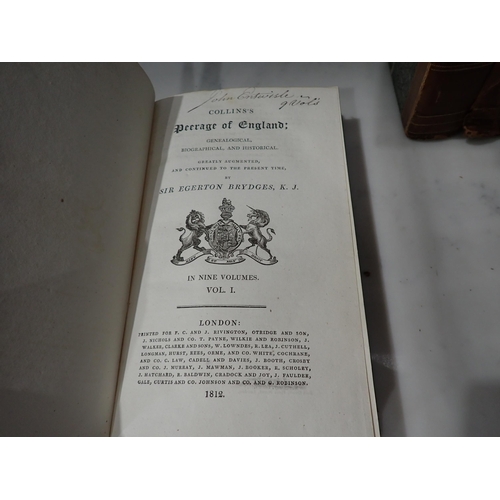 542 - BRYDGES Sir Egerton, Collin's Peerage of England, genealogical, biographical and historical, pub for... 